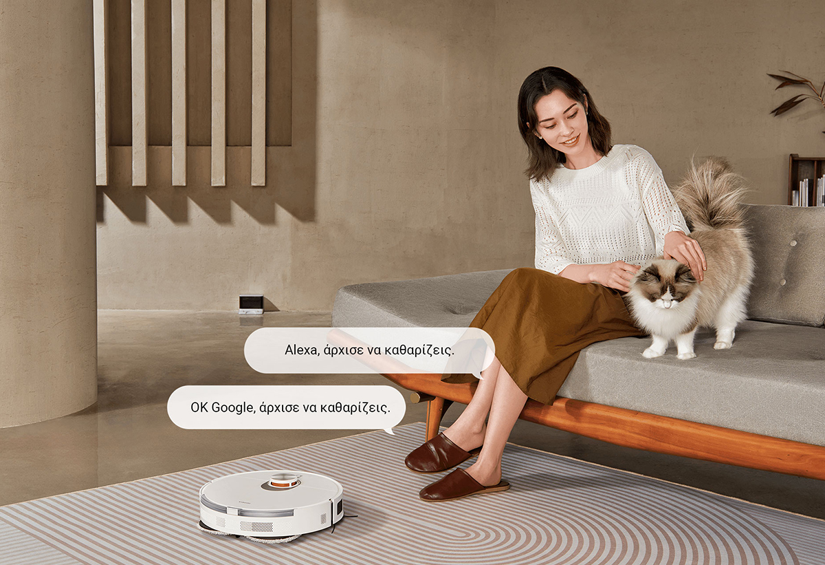 Παρουσιάζει τη σκούπα ρομπότ